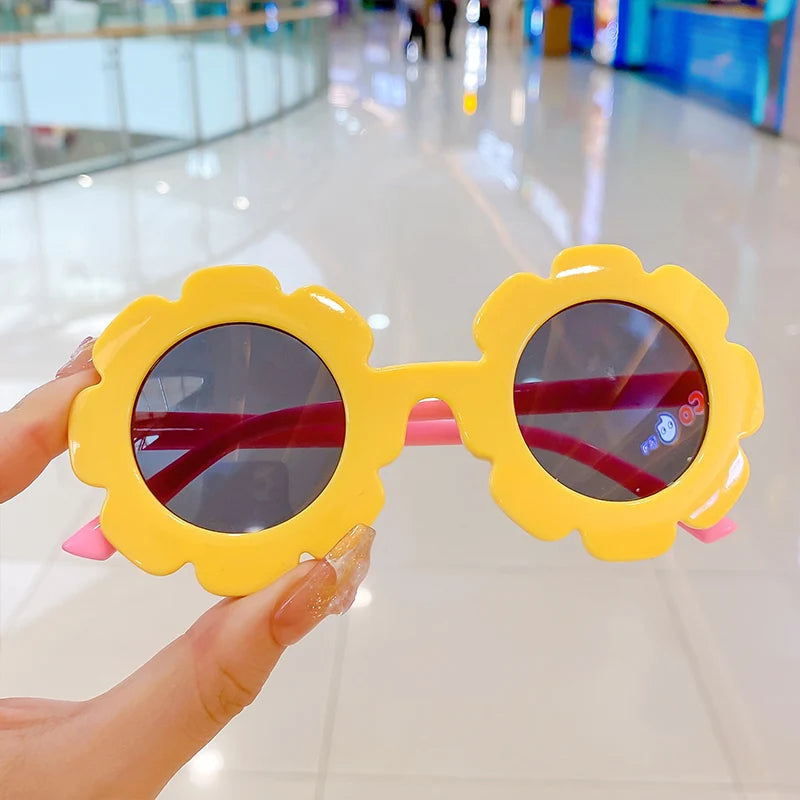 Lunettes de soleil pour bébé en forme de fleur