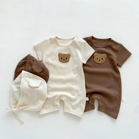 Barboteuse avec bonnet pour bébé