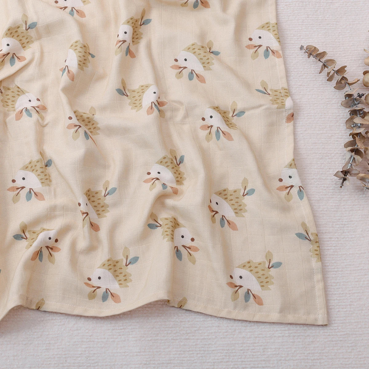 Couverture en mousseline de bambou et coton pour bébé