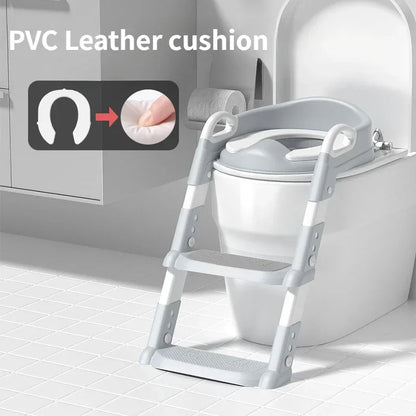 Chaise de toilettes avec escalier pour enfants