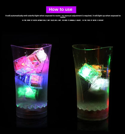 Lot de 6 ou 12 pièces de jouets de bain cubes lumineux