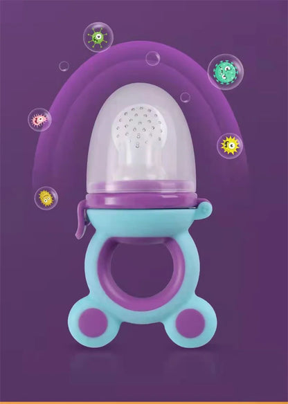 Tétine de dentition en silicone avec surfaces texturées