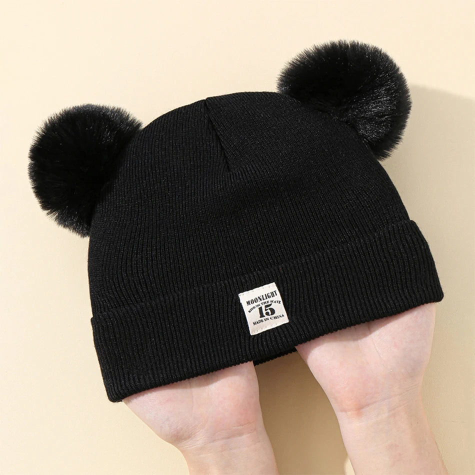 Bonnet bébé avec oreilles d'ours