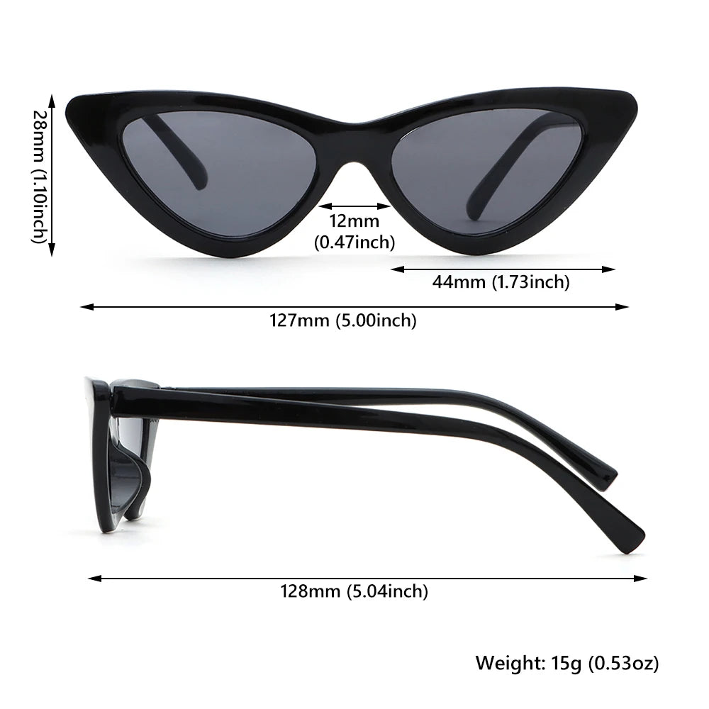 Lunettes de soleil en forme d’œil de chat