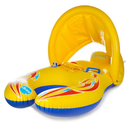 Bouée pour bébé gonflable avec ombrelle
