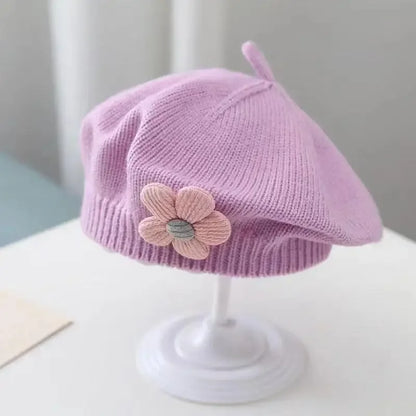 Bonnet tricoté pour filles