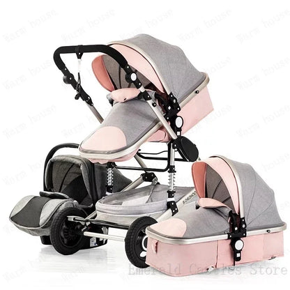 Poussette 3 en 1 pour le transport des nouveau-nés