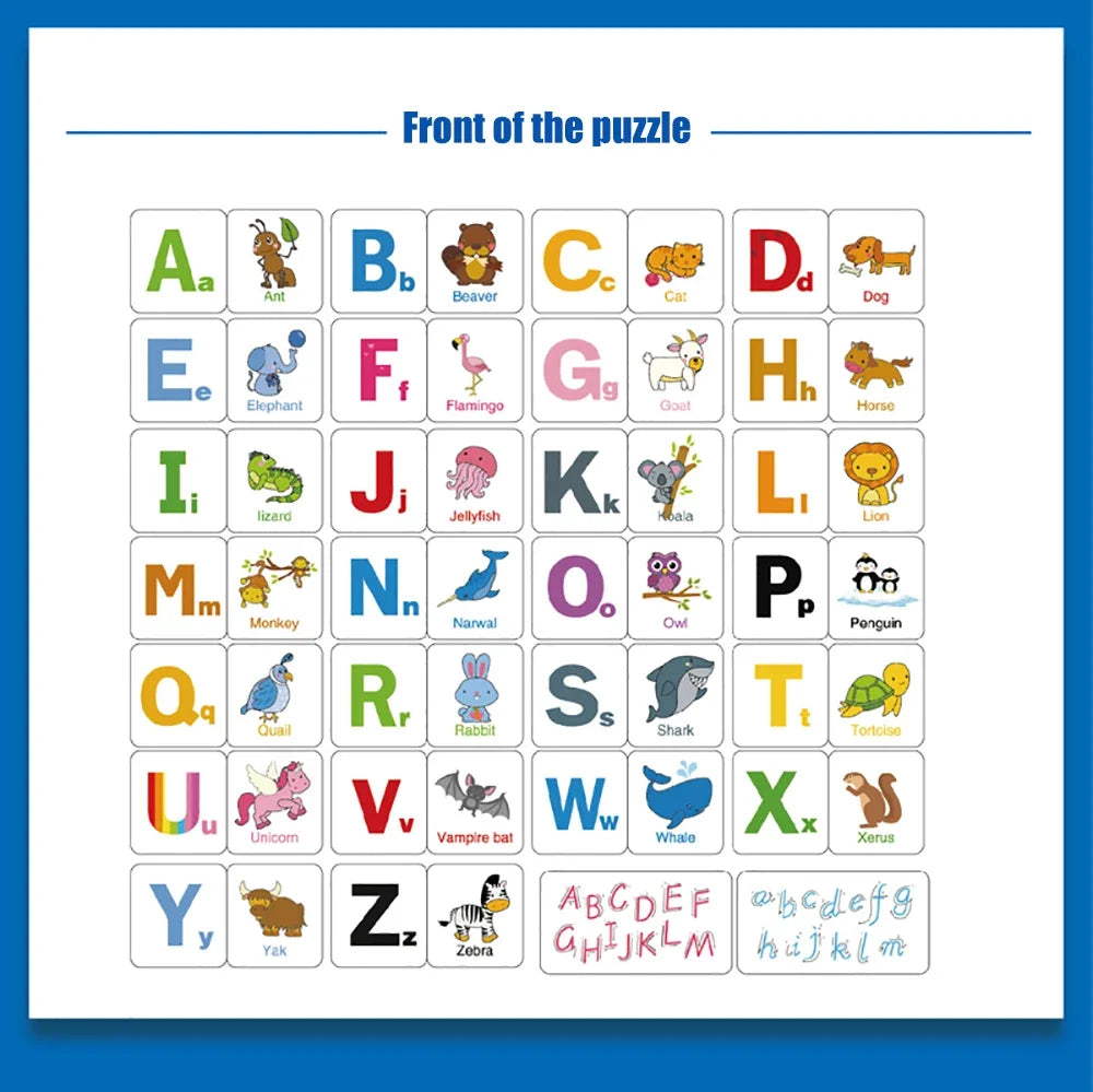 Cartes de puzzle cognitif pour bébé