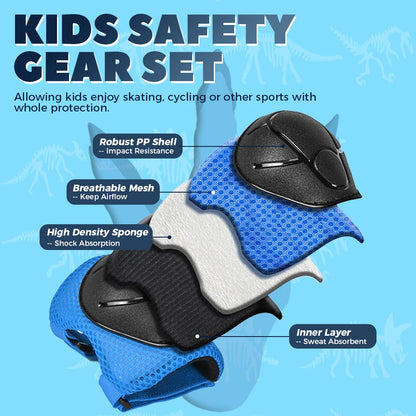 Casque de vélo à motif de dinosaure 3D pour enfants