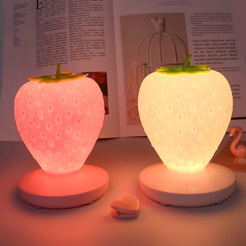 Lampe de chevet Fraise en silicone