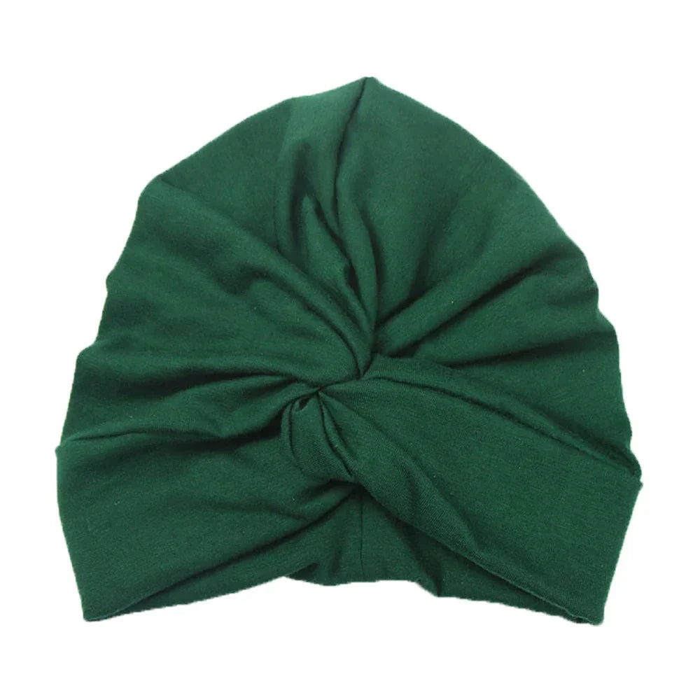 Turban en coton torsadé et noué pour bébé