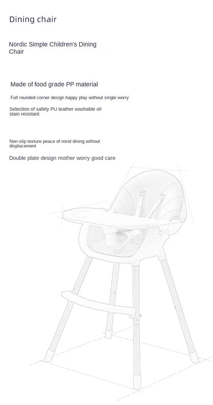 Chaise haute multifonctionnelle pour bébé
