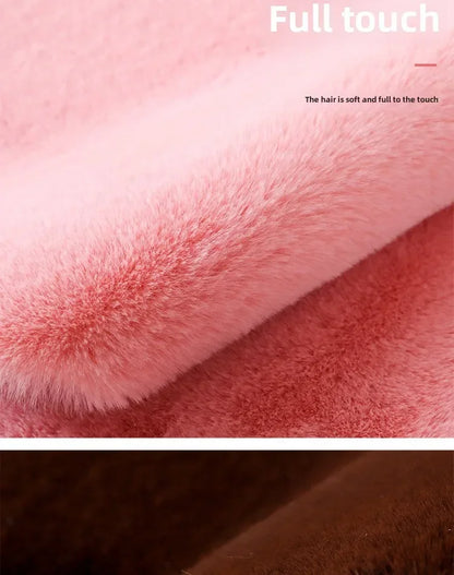 Tapis de sol en fourrure en forme d’ours pour bébé