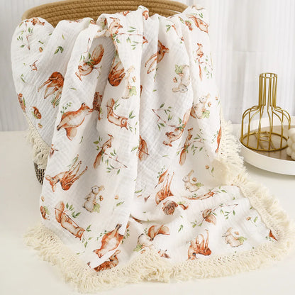 Couverture d’emmaillotage en mousseline de coton pour bébé