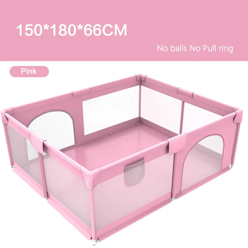 Parc pour bébé avec filet et fermeture éclair