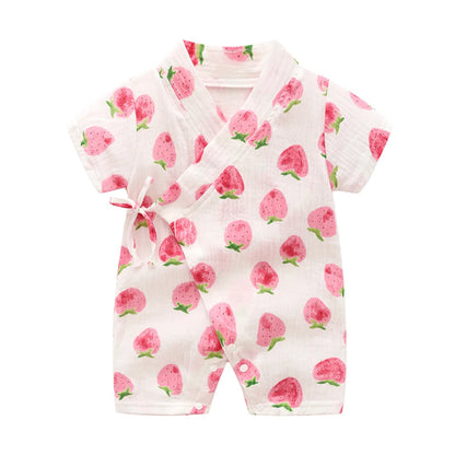 Tenue d’été style kimono pour bébé fille et garçon