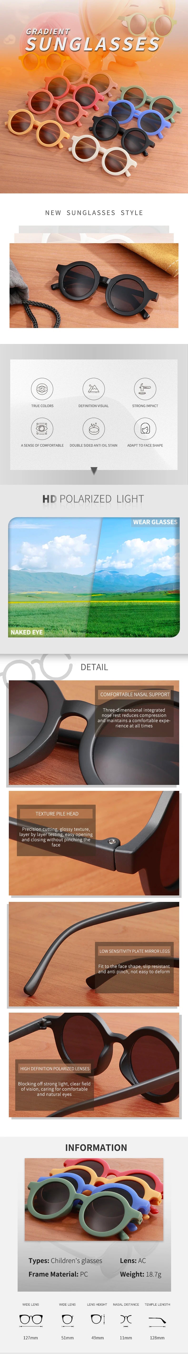 Lunettes de soleil coréennes pour enfants