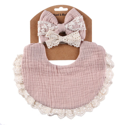 Bavoir mignon en coton pur