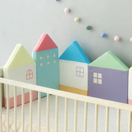 Tour de lit pare-chocs Motifs maisons pour bébé