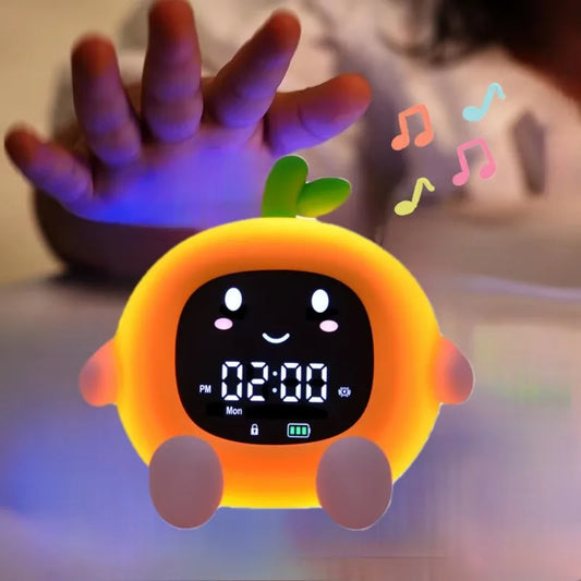 Veilleuse en forme d'fruit avec horloge