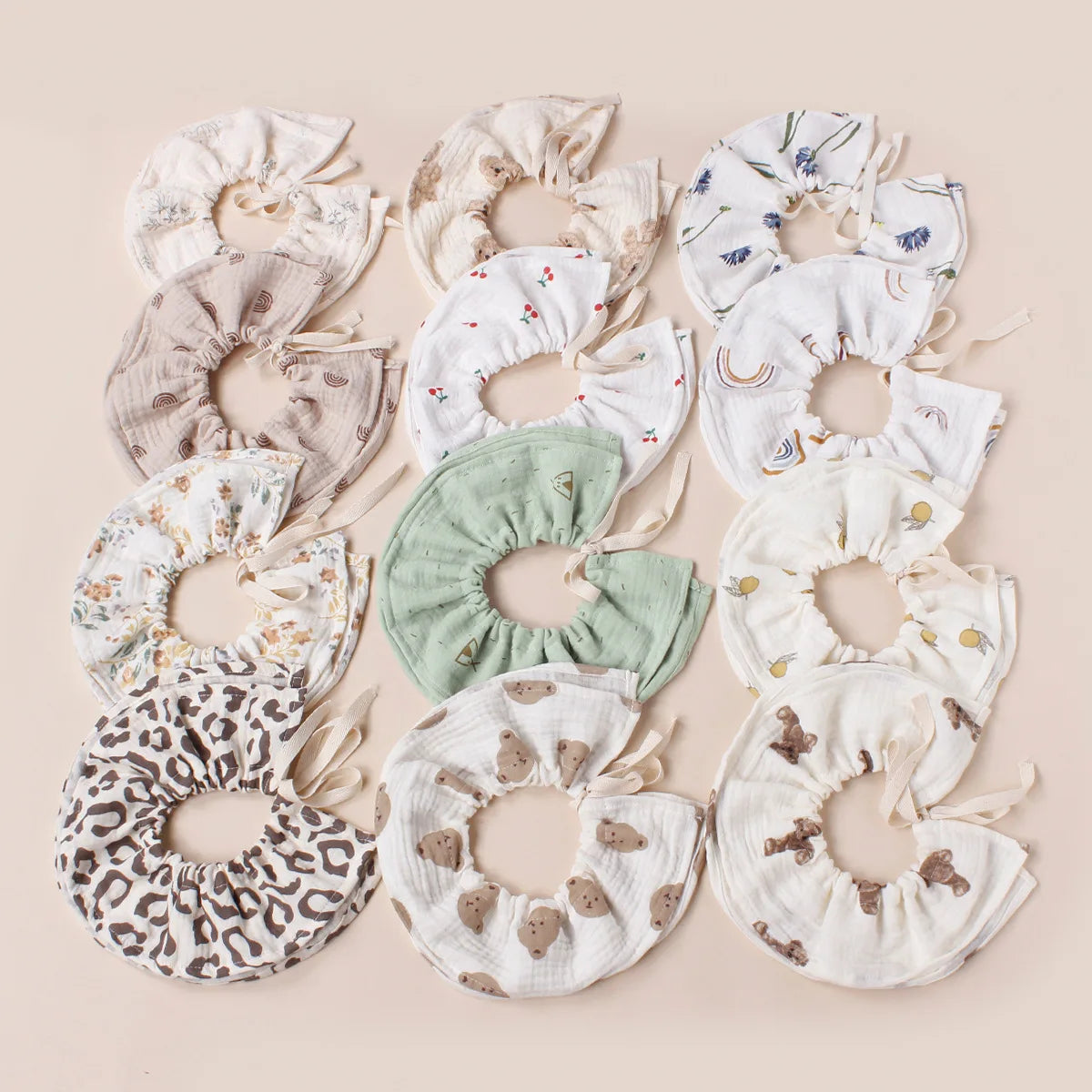 Bavoir pour bébé en gaze de coton doux