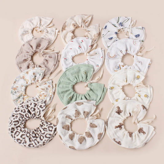 Bavoir pour bébé en gaze de coton doux