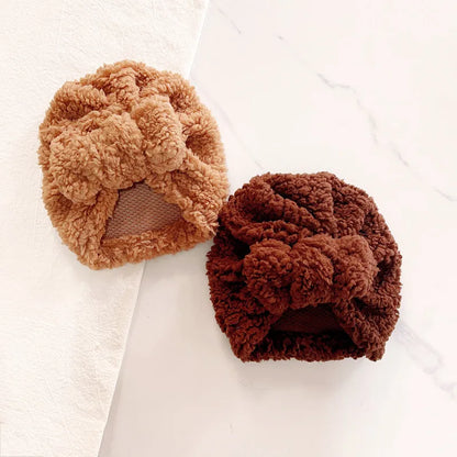 Turban pour bébé d’hiver en tissu épais