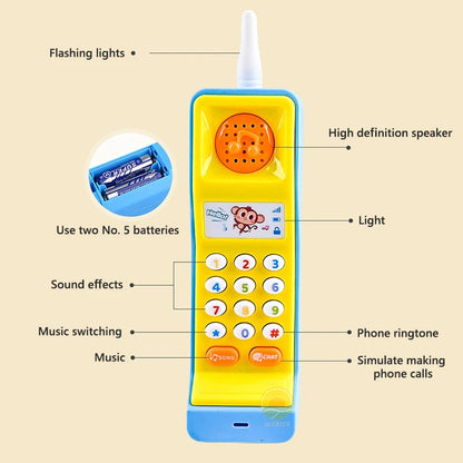 Téléphone jouet musical pour bébés