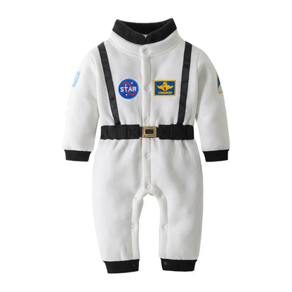 Déguisement bébé astronaute blanc body