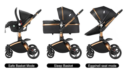 Poussette de paysage haute pliable