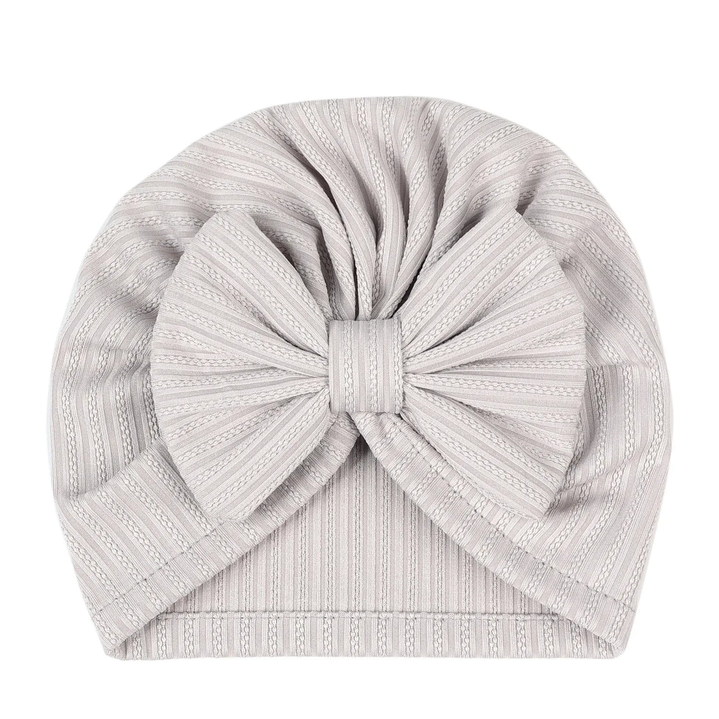 Turban en coton doux avec nœud papillon pour fille