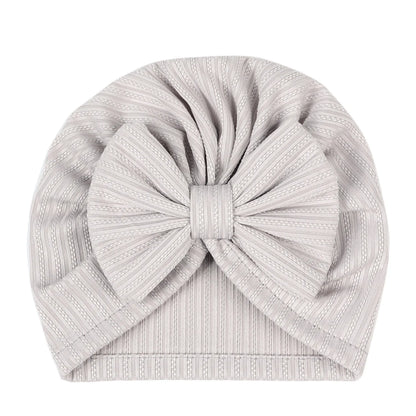 Turban en coton doux avec nœud papillon pour fille