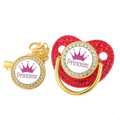 Sucette à motif de couronne pour bébé