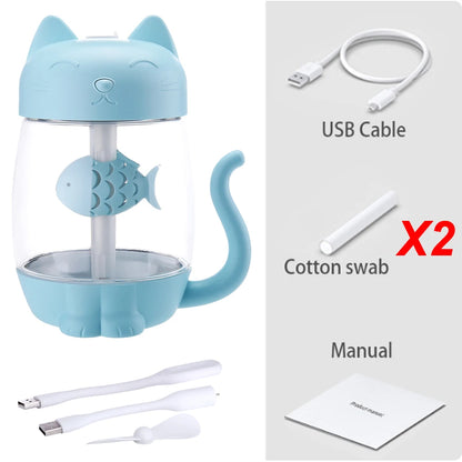 Humidificateur d’air en forme de chat