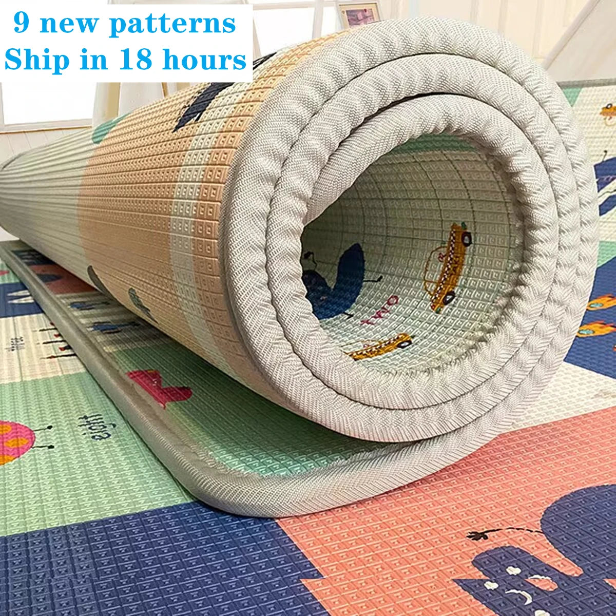 Tapis à motif dessin animé pour bébé
