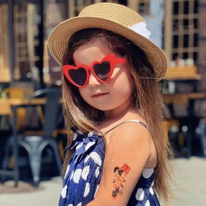 Lunettes de soleil polarisées en forme de cœur pour enfants