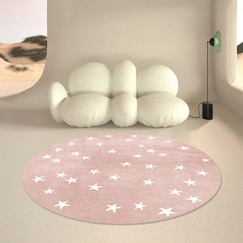 Tapis de sol nordique rond et doux pour bébé