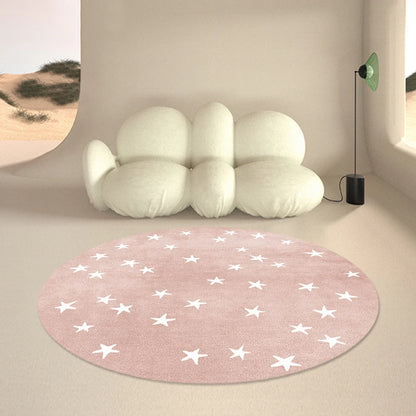 Tapis de sol nordique rond et doux pour bébé
