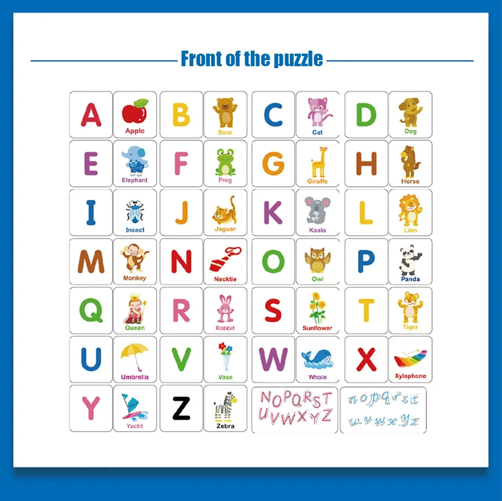 Cartes de puzzle cognitif pour bébé