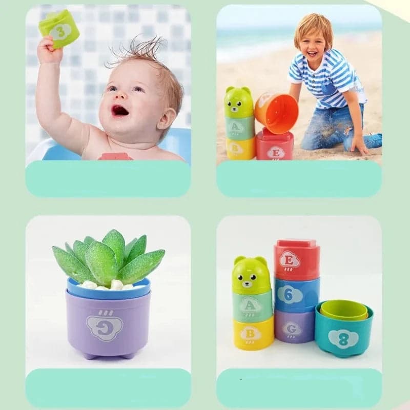 Collection de tasses empilables pour bébés