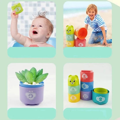 Collection de tasses empilables pour bébés