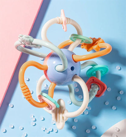 Hochet en caoutchouc souple pour bébé
