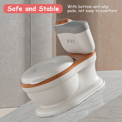 Pot de toilette réaliste pour bébé avec fonction de jeu de musique