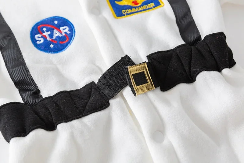 Déguisement bébé astronaute blanc body