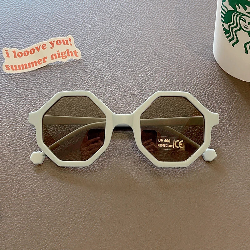 Lunettes de soleil en forme de mignon polygone pour enfants