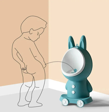 Pot de toilette vertical forme lapin pour bébé