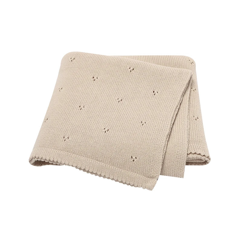 Couverture tricotée et décontractée pour bébé
