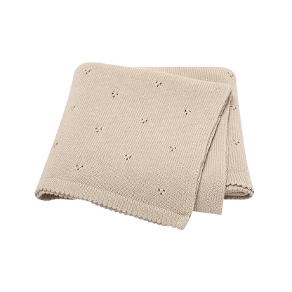 Couverture tricotée et décontractée pour bébé
