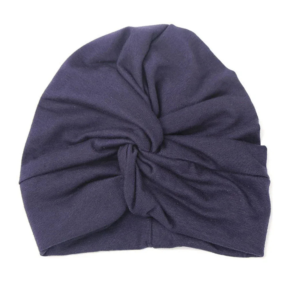 Turban en coton torsadé et noué pour bébé
