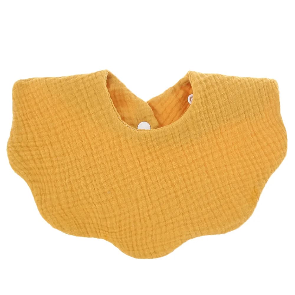 Bavoir en coton en forme de fleur pour bébé